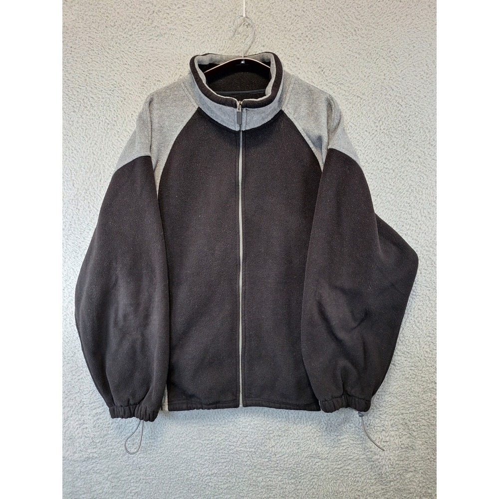 Croft & Barrow C&B Sport Mens XL Fleece Jacket Colorblock Full‎ Zip Outdoors